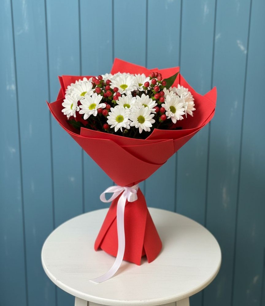 Букет цветов из: Хризантемы в Вольно-Надеждинское