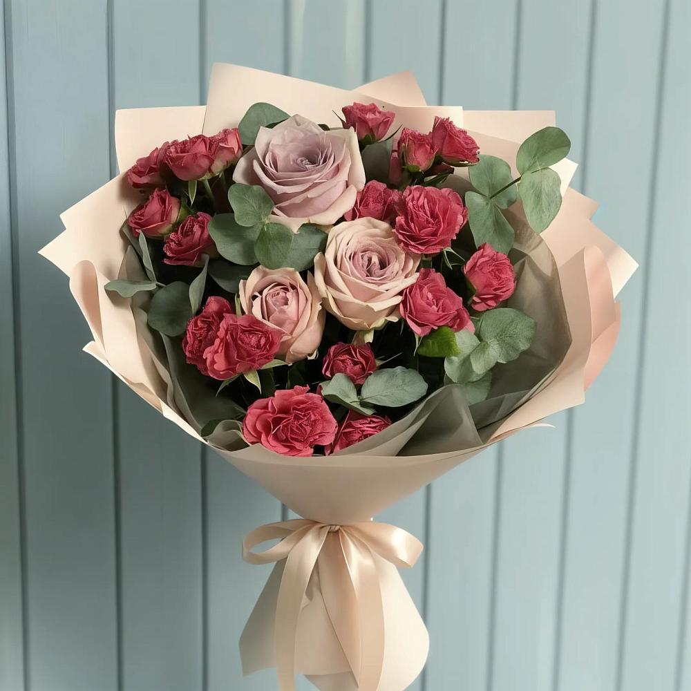 Букет цветов из: Гвоздики и Розы в Вольно-Надеждинское