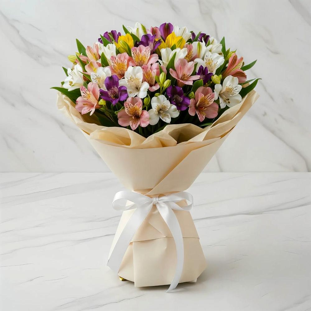 Букет цветов из: Альстромерии в Вольно-Надеждинское