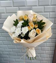 Букет цветов из:  Розы и Хризантемы в Вольно-Надеждинское