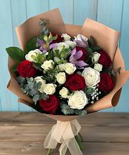 Букет цветов из:  Розы и Альстромерии в Вольно-Надеждинское