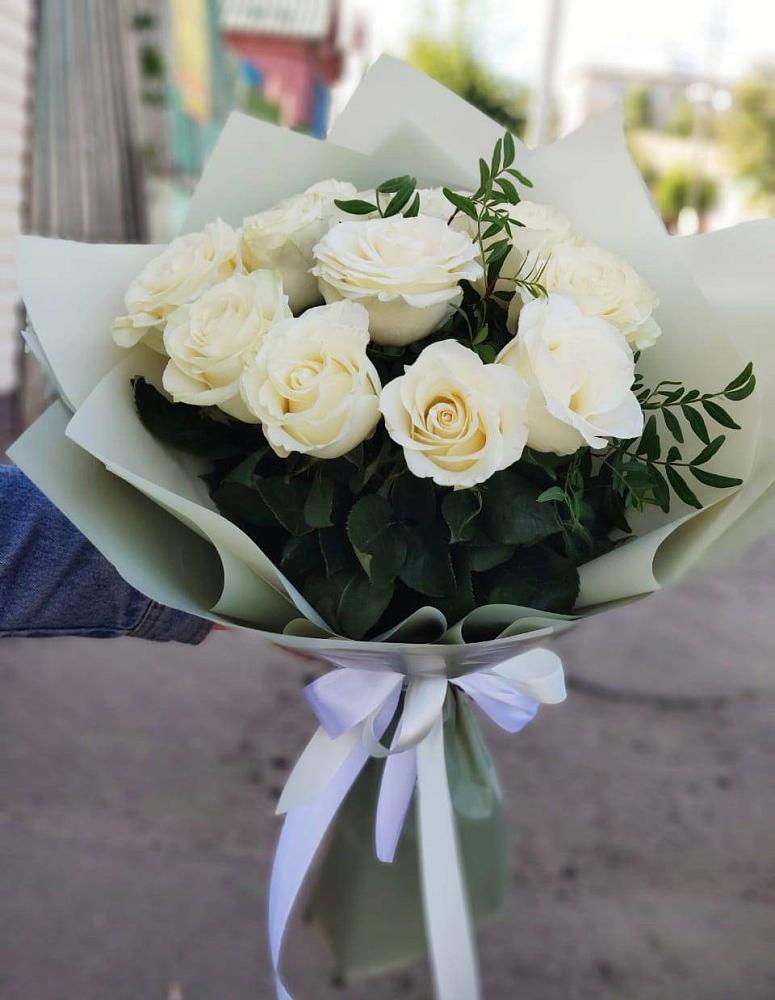 Букет Белые розы Проуд в Вольно-Надеждинское