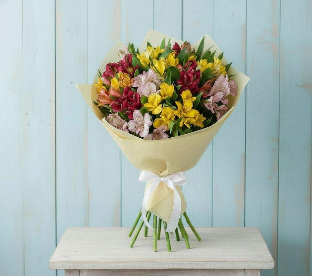 Букет цветов из: Альстромерии в Вольно-Надеждинское