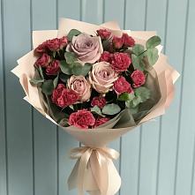 Букет цветов из:  Гвоздики и Розы в Вольно-Надеждинское
