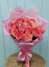 Букет 15 Розовых роз Равель в Вольно-Надеждинское