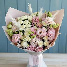 Букет цветов из:  Альстромерии и Розы #REPLACE_PRED# Вольно-Надеждинское