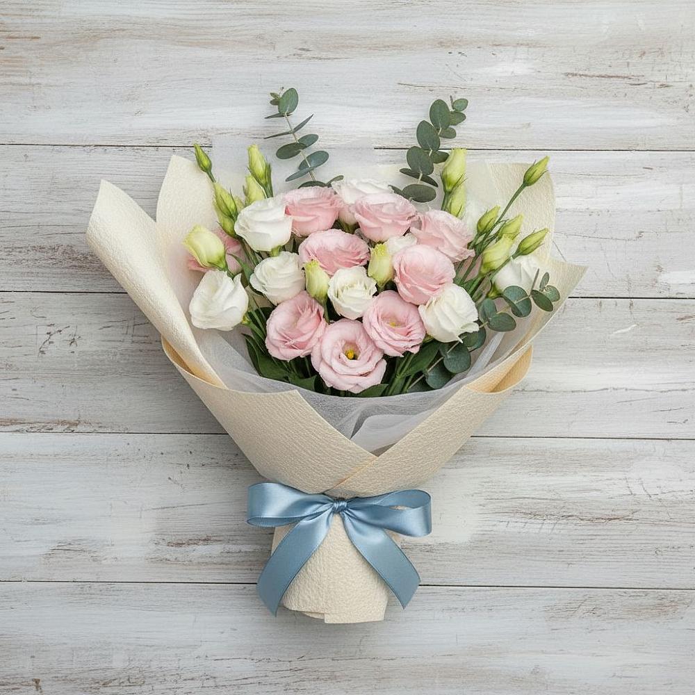 Букет цветов из: Лизиантусы в Вольно-Надеждинское